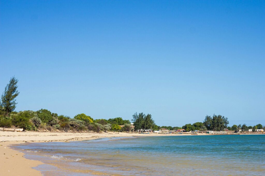 Paysage de plage en bord de mer
